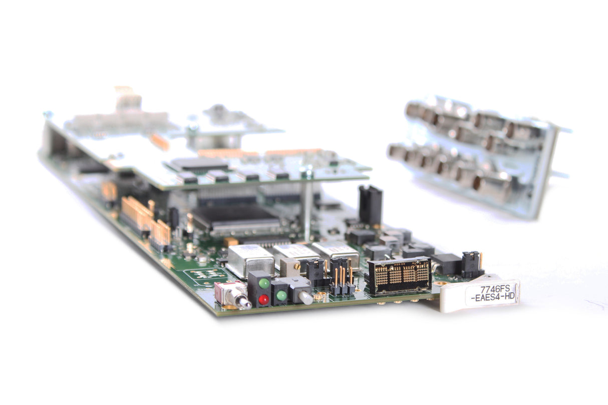 Evertz 7746FS-EAES4-HD +3RU HD/SD SDI Frame Synchronizer Sync 7746FSE