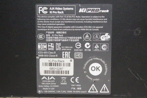AJA Ki Pro Rack File Based 1RU HD/SD Recorder and Player (No Drive)