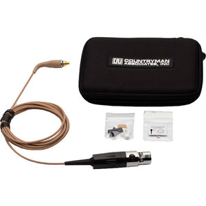 Countryman H6OW6LSR H6 Omnidirectional Headset with Detachable Cable and 3.5mm Locking Connector for Sennheiser Wireless Transmitters (W6 Band, Beige)
