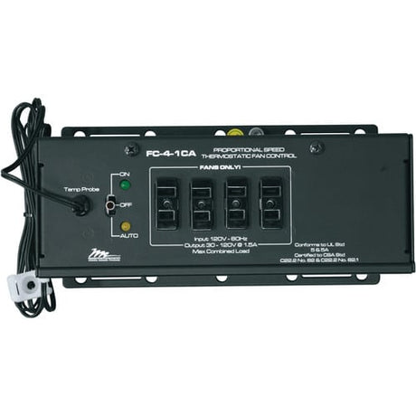 Middle Atlantic FC-4-1CA Thermostatic Fan Controller (In Original Box)|Middle Atlantic FC-4-1CA Thermostatic Fan Controller In Original Box - 2|Middle Atlantic FC-4-1CA Thermostatic Fan Controller In Original Box - 3|Middle Atlantic FC-4-1CA Thermostatic Fan Controller In Original Box - 1