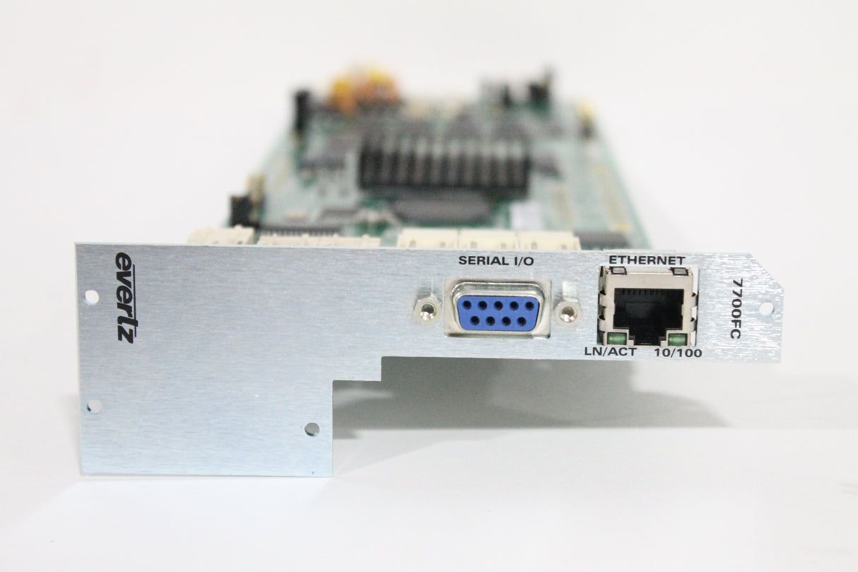 Evertz 7700FC Frame Controller Card w/Backplane