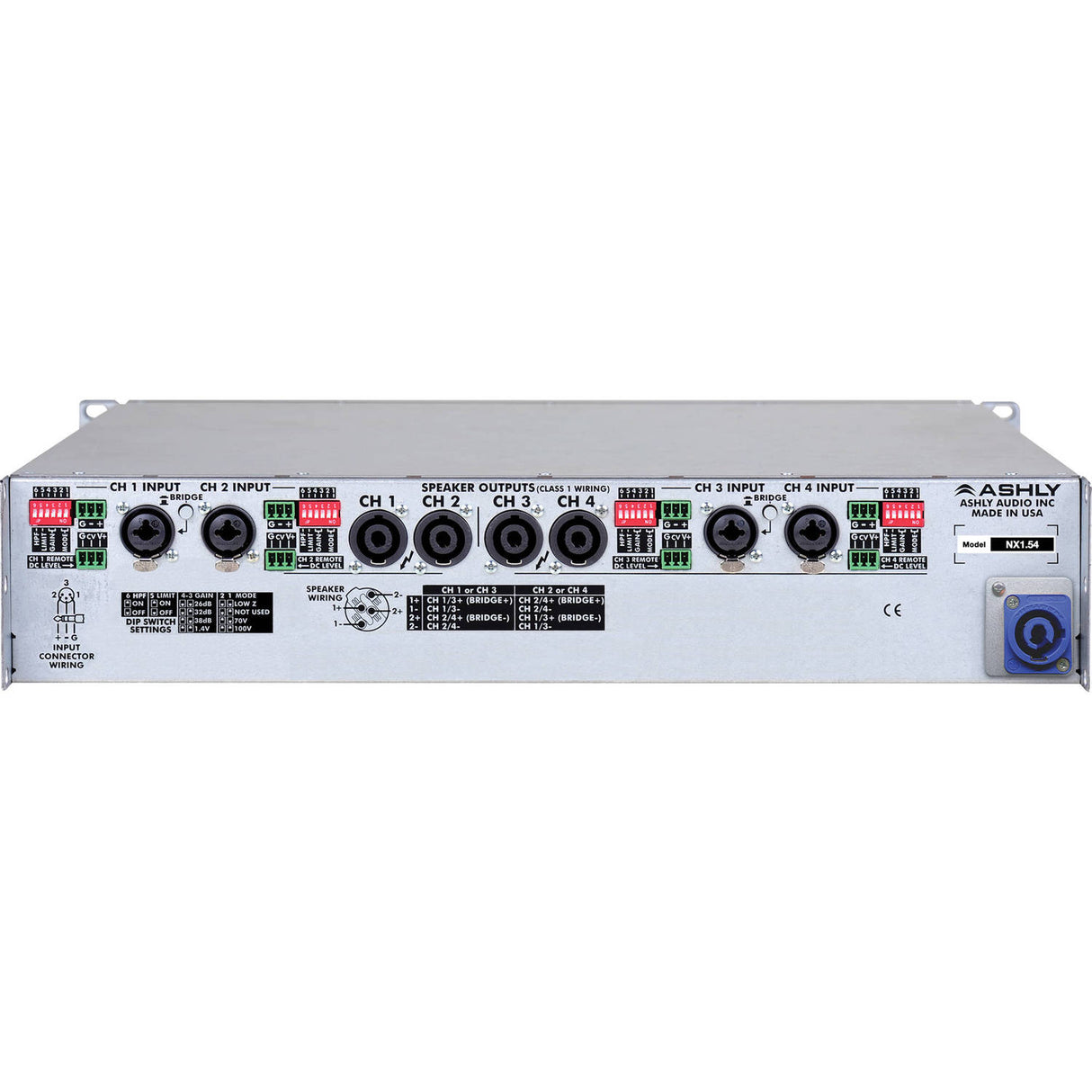 Ashly nX1.54 4-Channel Power Amplifier