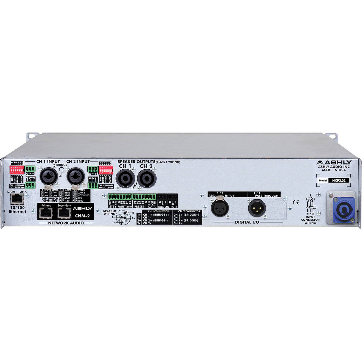 Ashly nXp3.02 2-Channel Network Power Amplifier