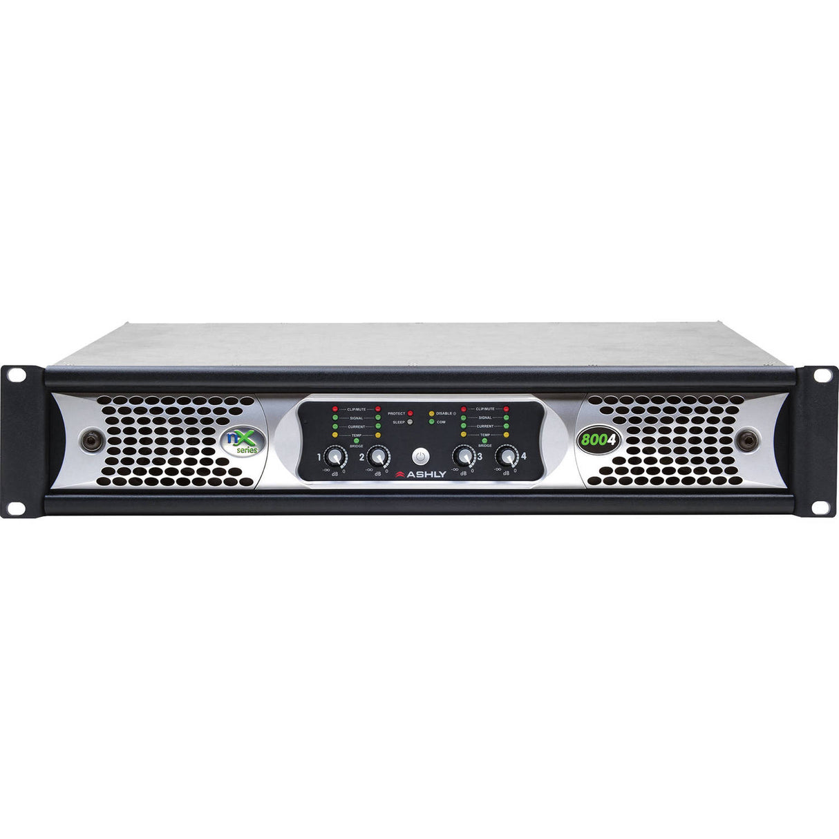 Ashly nX Series nX8004 4-Channel 800W Power Amplifier with Programmable Outputs