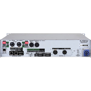 Ashly nXp8002D 2-Channel Network Power Amplifier, 800W at 2 Ohms with Protea DSP with OPDante Card