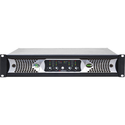 Ashly nXe Series nXE4004 4-Channel 400W Power Amplifier with Programmable Outputs & Ethernet Control
