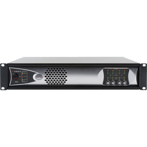Ashly PEMA 4125D 4-Channel Power Amplifier plus OPDante Option Card, 125W at 4 Ohms, 8x8 DSP Matrix, CobraNet