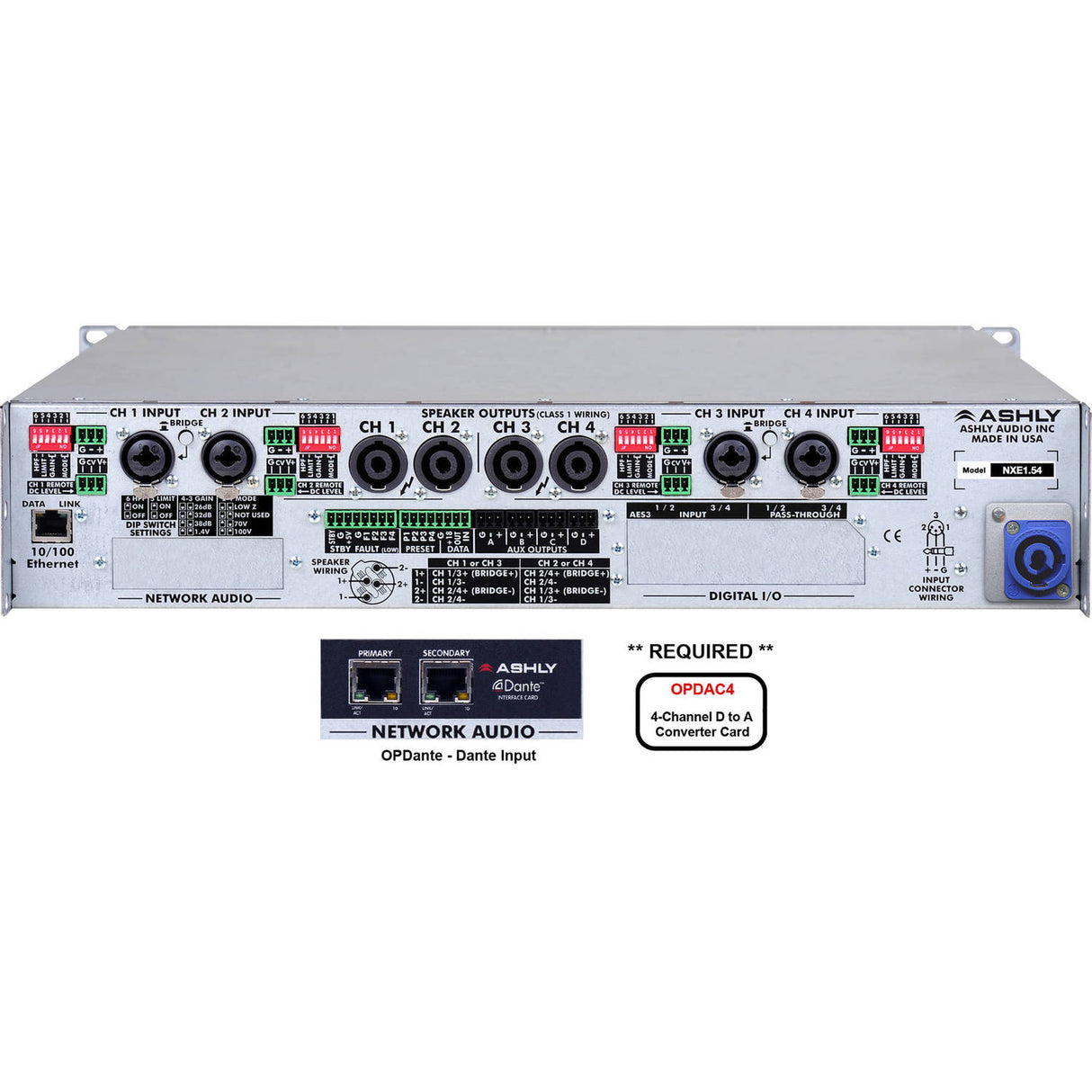 Ashly nXE1.54BD Network Power Amplifier
