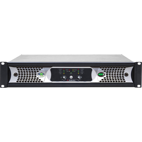 Ashly nXp4002D 2-Channel Network Power Amplifier, 400W at 2 Ohms with Protea DSP & OPDante Card