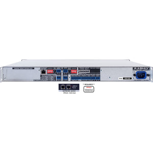Ashly nXe1502bd 2-Channel Network Power Amplifier plus OPDante and OPDAC4 Option Cards