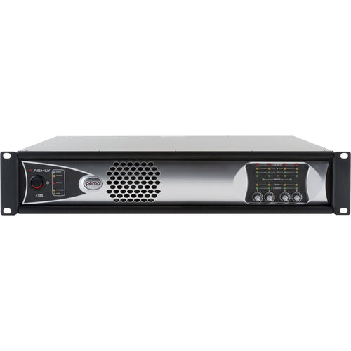 Ashly PEMA4125 4-Channel Power Amplifier, 125W at 4 Ohms, 8x8 DSP Matrix