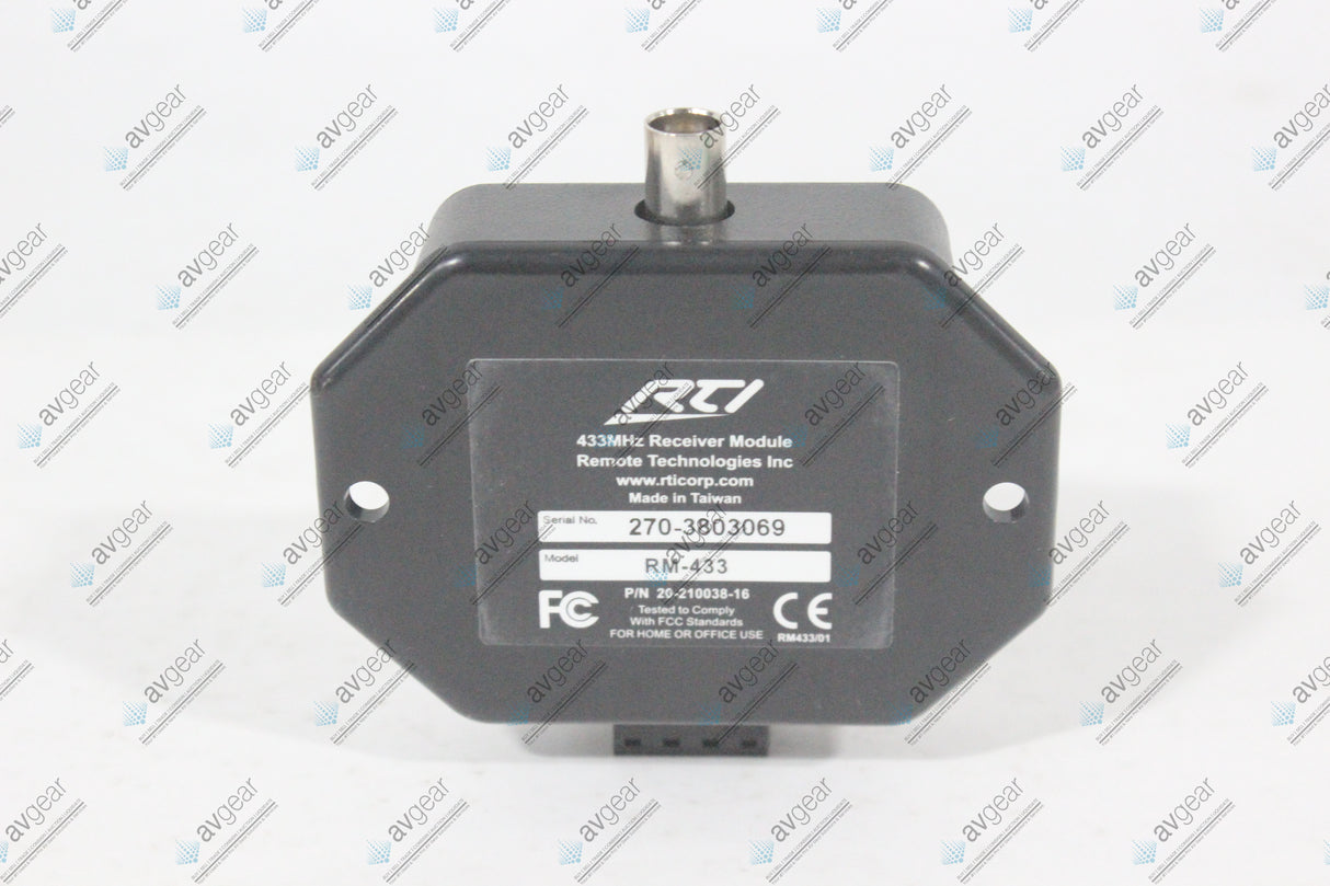 RTI RM-433 RF Receiver With Connector (NEW-Open Box) (1514-121)