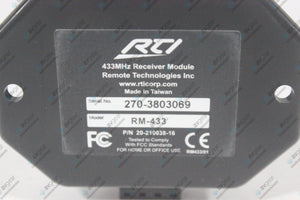 RTI RM-433 RF Receiver With Connector (NEW-Open Box) (1514-121)