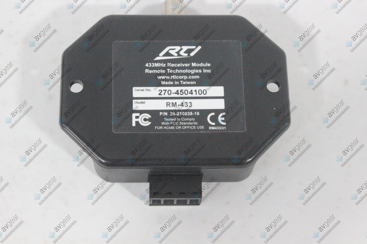 RTI RM-433 RF Receiver With Connector (NEW-Open Box) (1514-123)