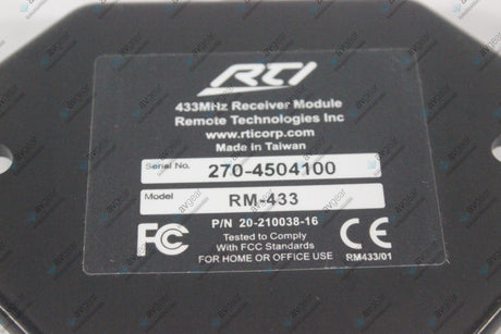 RTI RM-433 RF Receiver With Connector (NEW-Open Box) (1514-123)