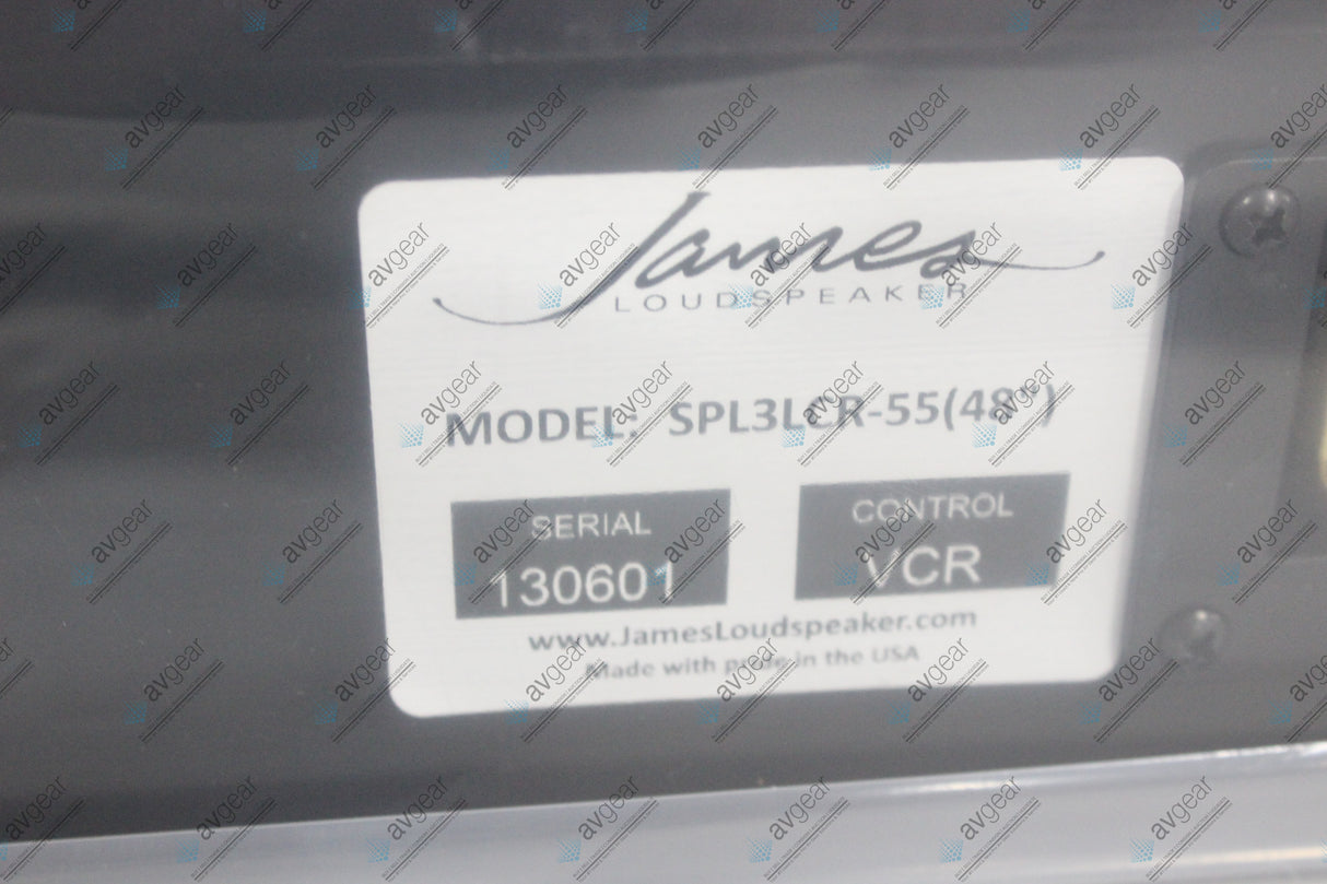 James LoudSpeaker SPL3-LCR-55 3", LCR, 48" Fixed Width SoundBar - 1.5" Depth (NEW-Open Box)