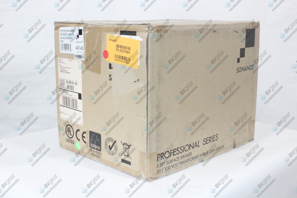 Sonance Professional Series PS-S53T White Surface Speaker (NEW)