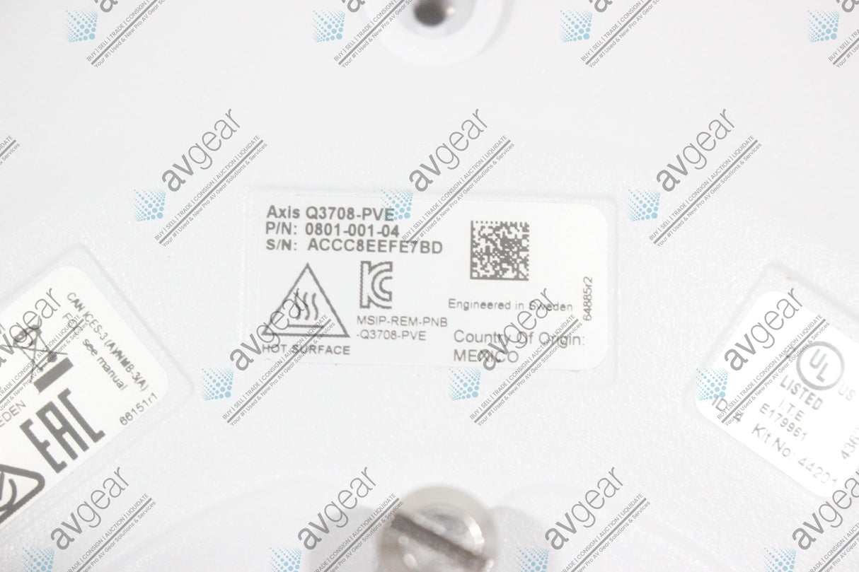 Axis Q3708-PVE Dome Cameras (1514-64)