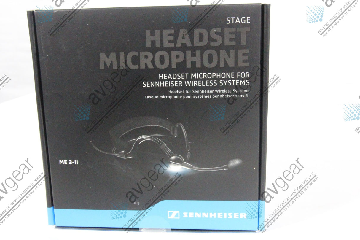Sennheiser 508928 Professional ME 3 Cardioid Headset Microphone For Use With Wireless Systems (1542-184)
