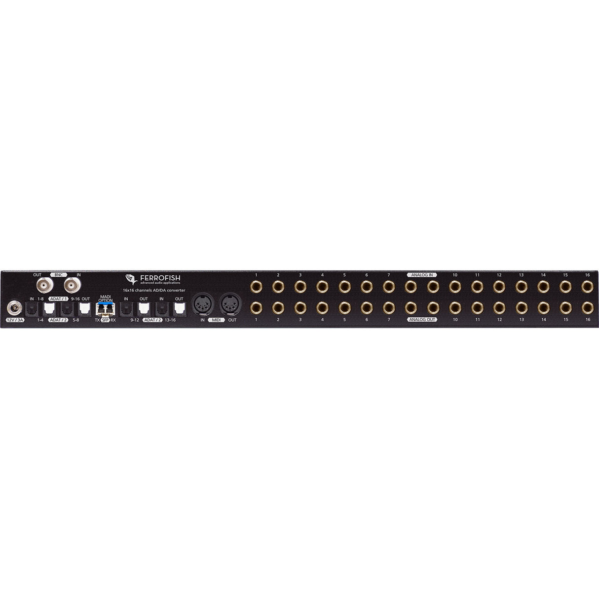 Ferrofish Pulse16 MX Rackmount 16-Channel A/D-D/A ADAT Converter with MADI