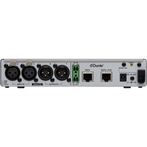 TASCAM MM-2D-X 2-Channel Mic/Line Input/Output Dante Converter with Built-In DSP Mixer