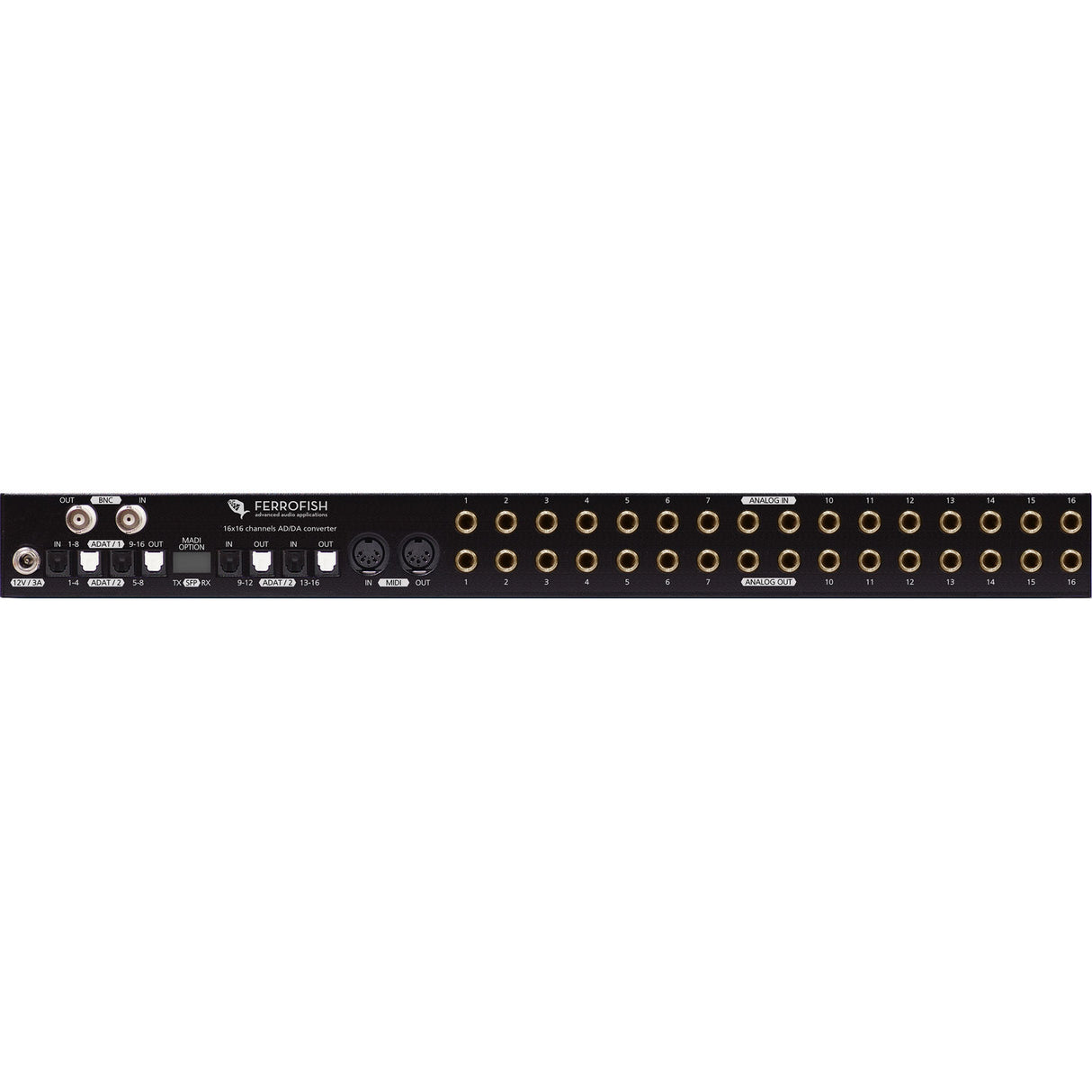 Ferrofish Pulse16 Rackmount 16-Channel A/D-D/A ADAT Converter