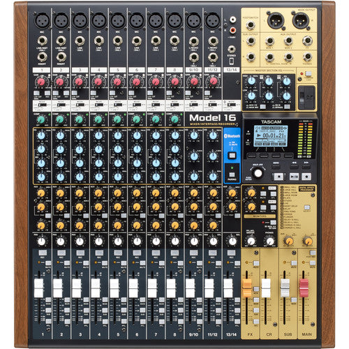(NEW) Tascam MODEL-16 Mixer/Interface/Recorder