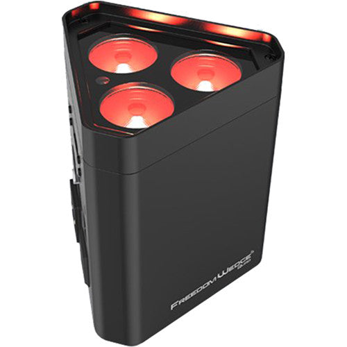 CHAUVET DJ Freedom Wedge Quad Battery-Powered Triangularly-Shaped RGBA LED Wash Light with D-Fi Wireless DMX