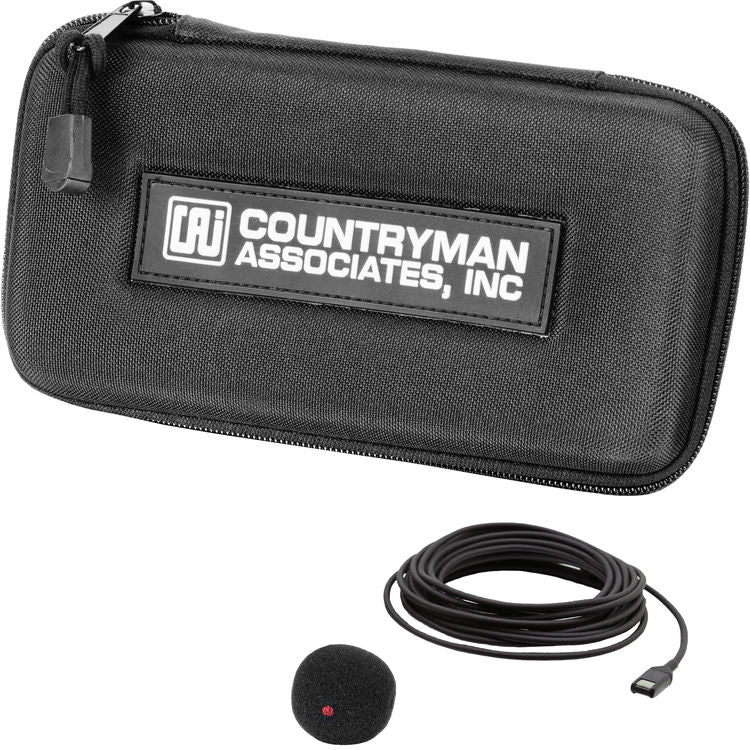 Countryman I2HH10XLR-BKIT I2 Hypercardioid Bass & Cello Microphone for Hardwired XLR (High Gain, Black)