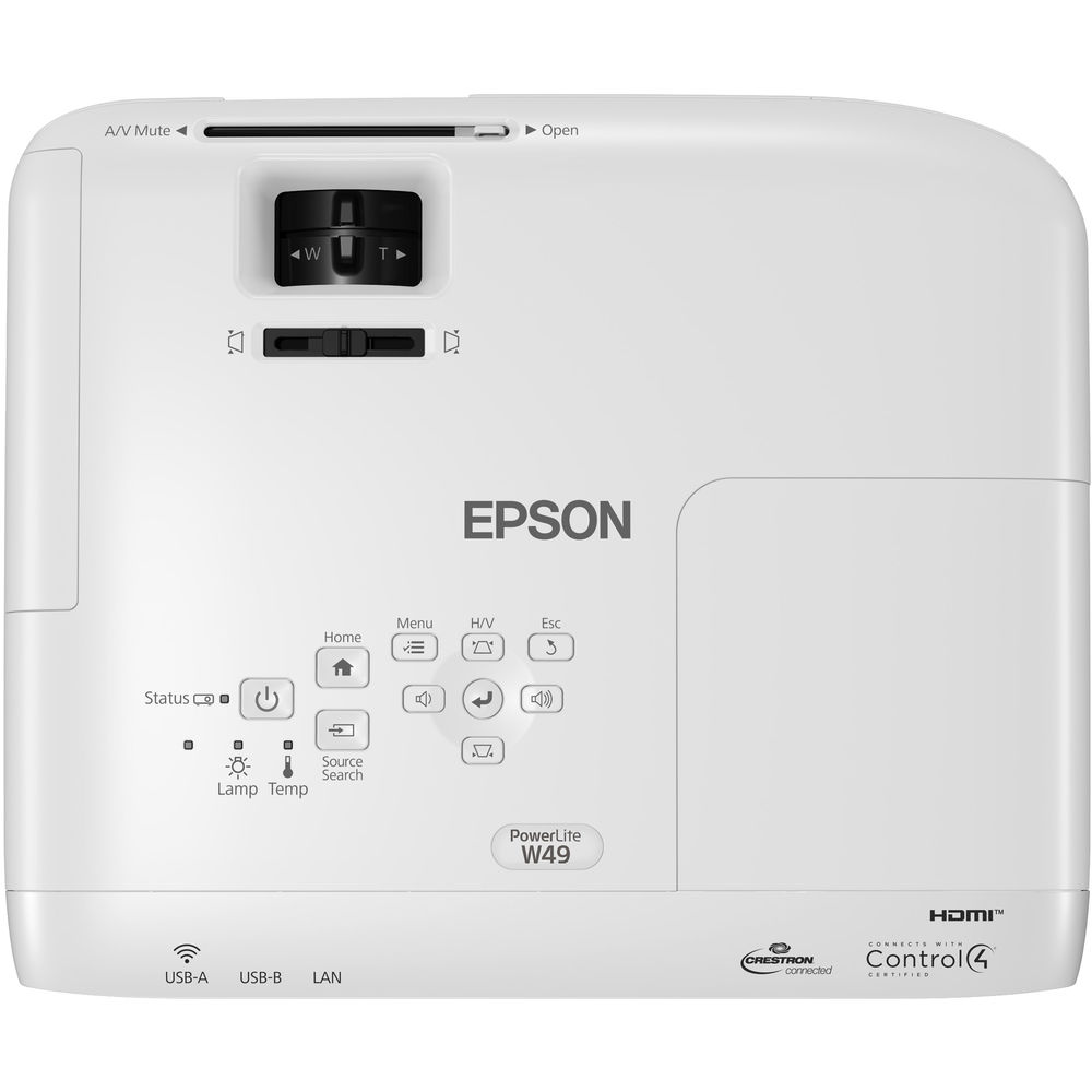 Epson PowerLite W49 3800-Lumen WXGA 3LCD Projector