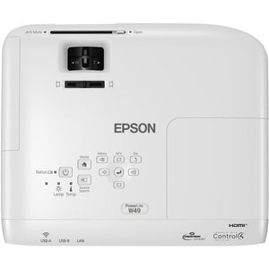 Epson PowerLite W49 3800-Lumen WXGA 3LCD Projector (White)