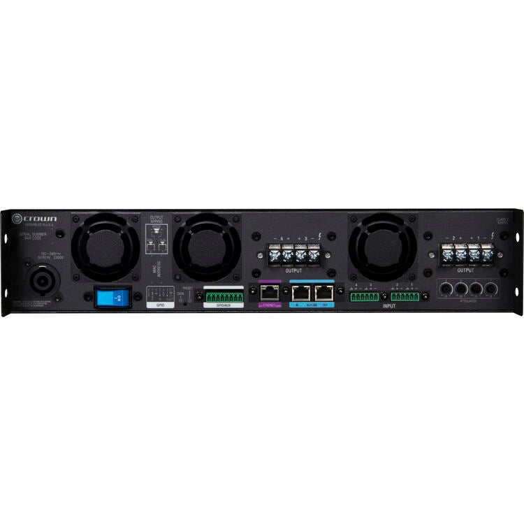 Crown DCI4X2400N Four-channel, 2400W at 4 Ohm Power Amplifier with BLU link