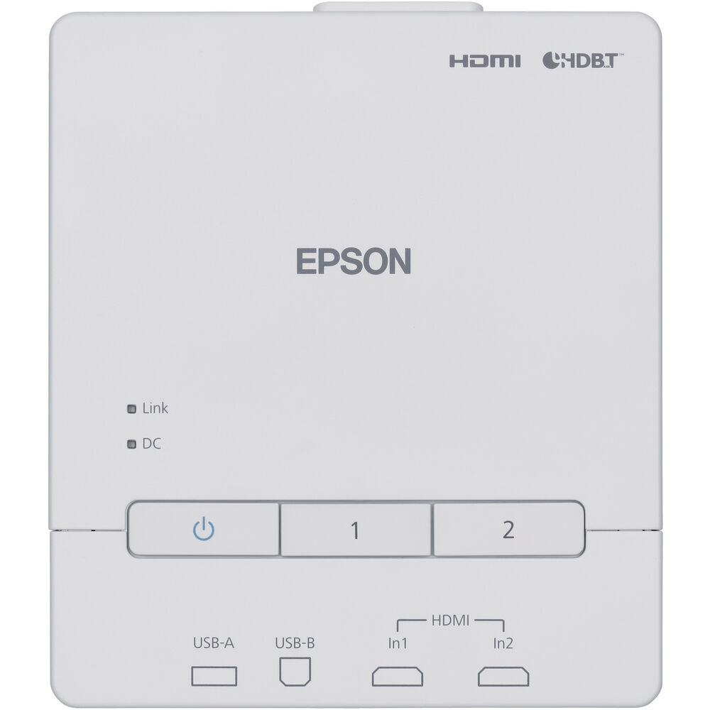 Epson PowerLite 800F Ultra Short-Throw Laser Projector, 1080p, 5000 Lumens, 3LCD, (White)