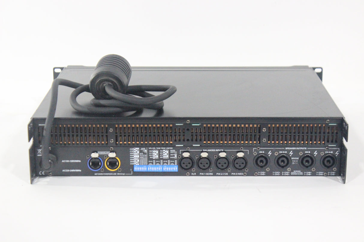 FP10000Q 10,000W 4-Channel Amplifier w/ NEMA L5-30 Connector (Non-Branded)