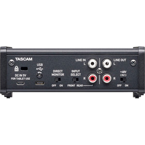 TASCAM US-1x2HR Desktop 2x2 USB Type-C Audio Interface
