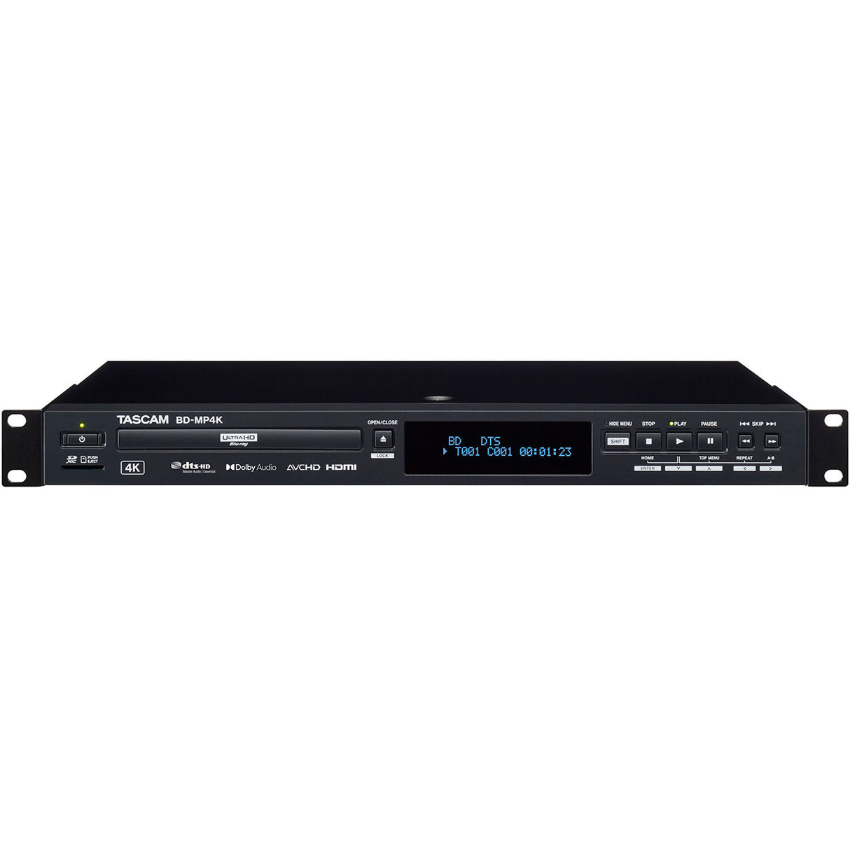 TASCAM Rack Mount UHD 4K Blu-ray Player (1U)
