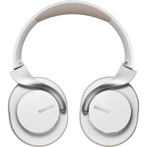 Shure SBH1DYWH1 AONIC 40 Noise-Canceling Wireless Over-Ear Headphones (White/Tan)
