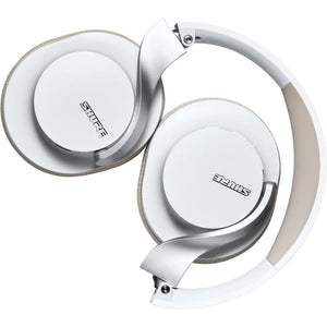 Shure SBH1DYWH1 AONIC 40 Noise-Canceling Wireless Over-Ear Headphones (White/Tan)