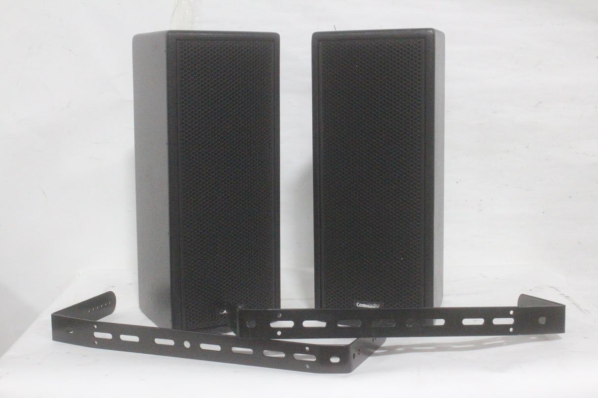(2) Community V2-26BT 2-Way Passive Loudspeaker w/ Vertical Yoke