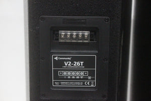 (2) Community V2-26BT 2-Way Passive Loudspeaker w/ Vertical Yoke