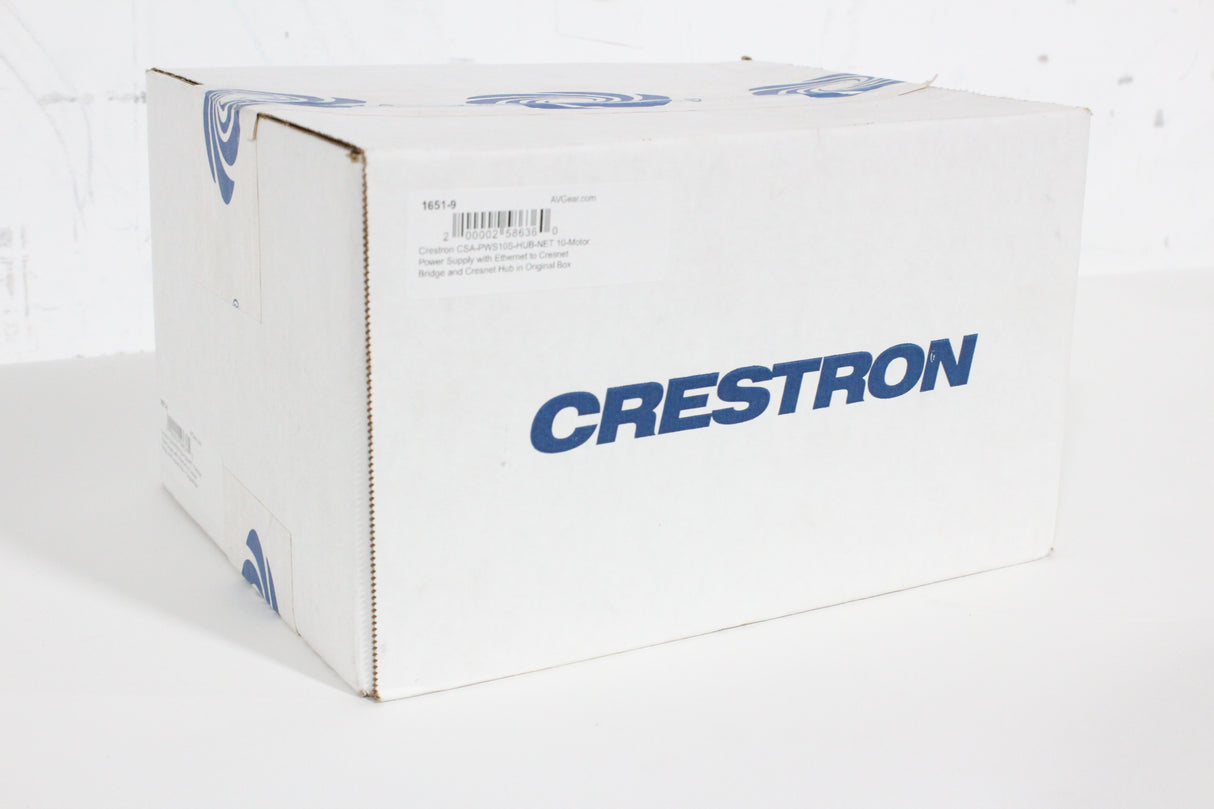 Crestron CSA-PWS10S-HUB-NET 10-Motor Power Supply with Ethernet to Cresnet Bridge and Cresnet Hub in Original Box (1651-9)