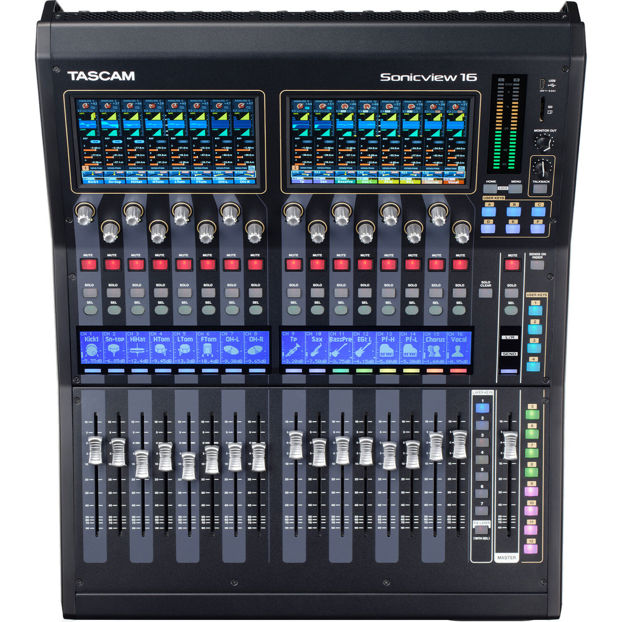 TASCAM Sonicview 16XP 16-Channel Digital Mixing Console and Multitrack Recorder