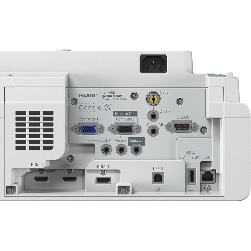 Epson PowerLite 760W Ultra Short-Throw Projector, WXGA, 4100 Lumens, 3LCD