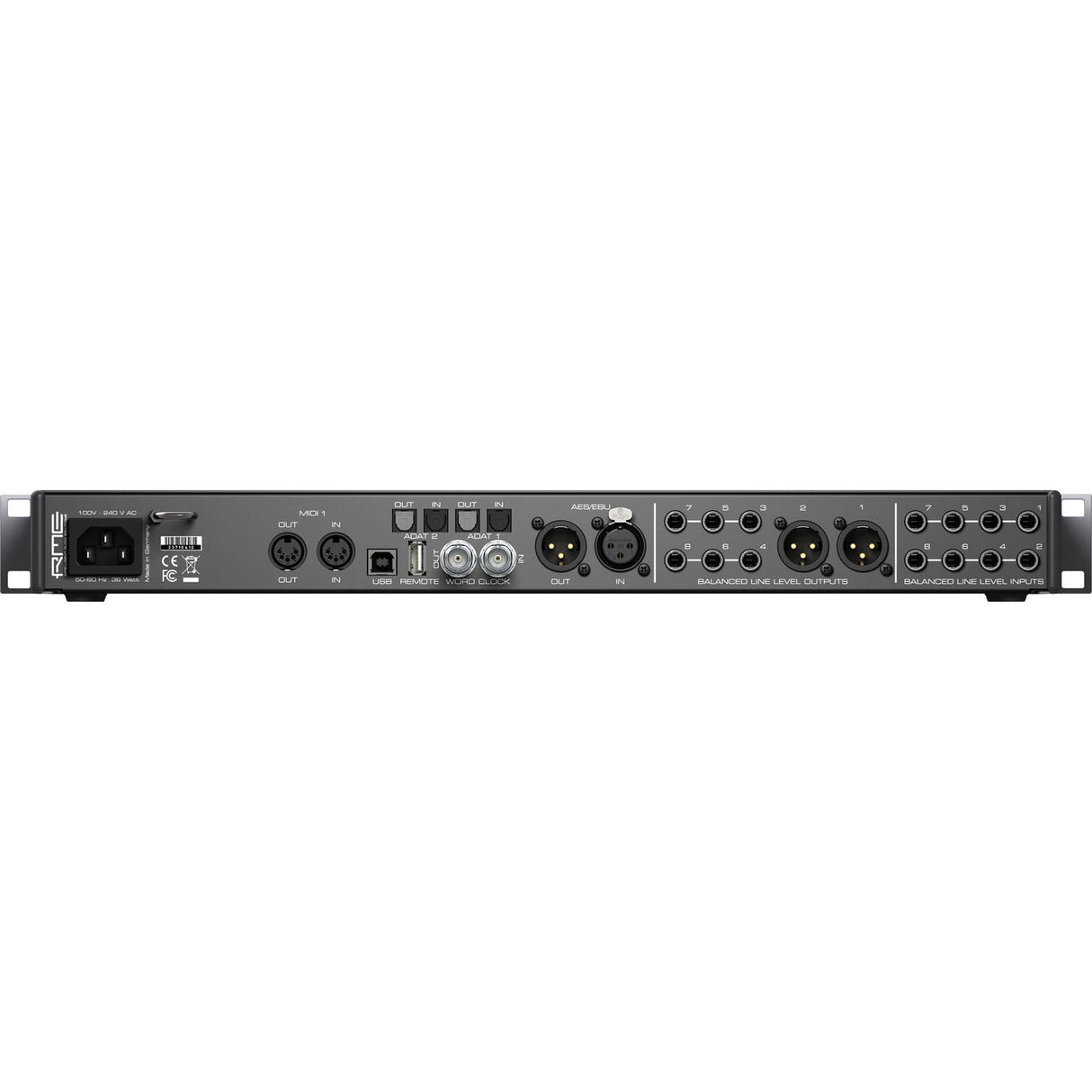 RME Fireface UFX II 60-Channel USB-B Audio/MIDI Interface