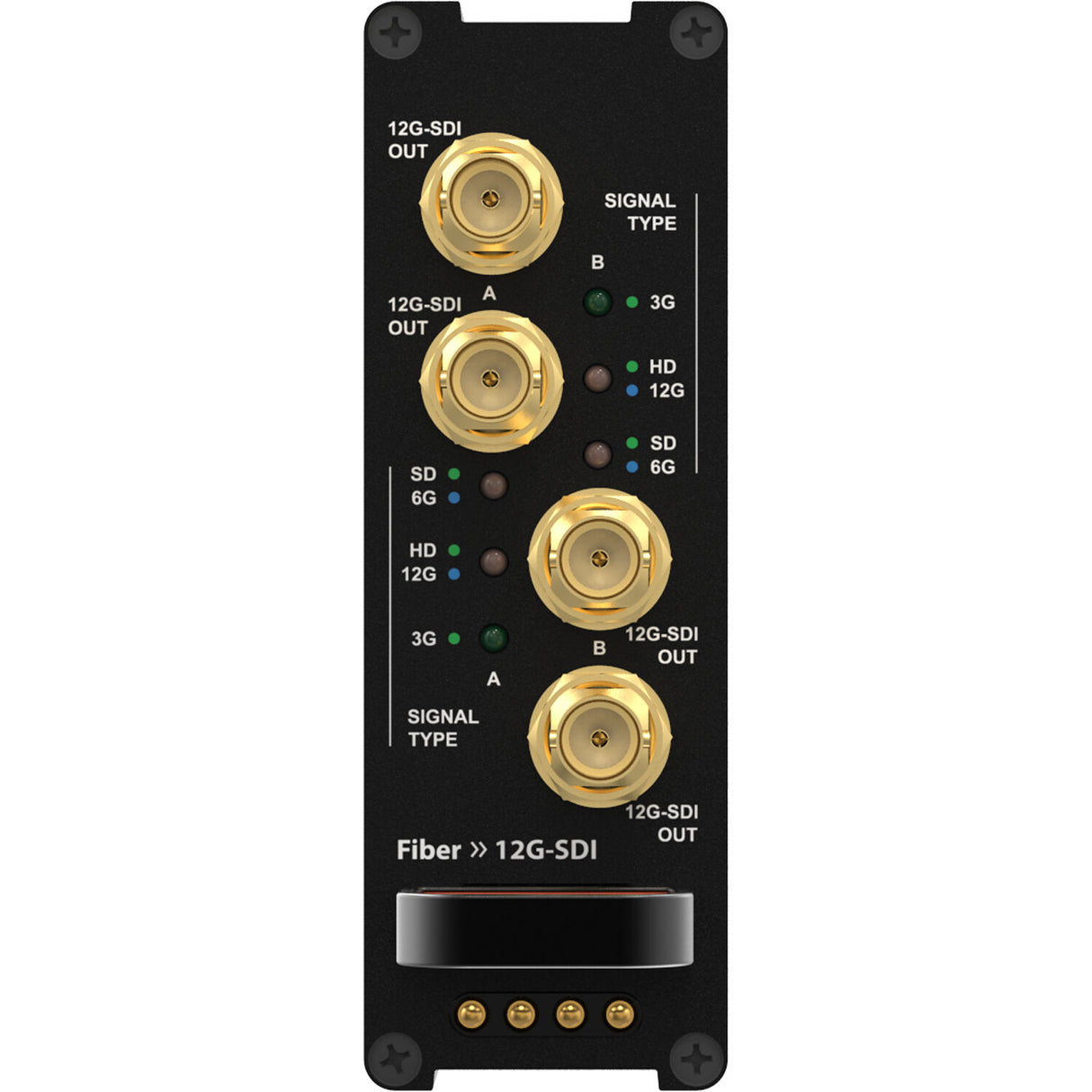 Theatrixx Technologies Dual Fiber to Dual 12G-SDI Reversible Module