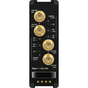Theatrixx Technologies Dual Fiber to Dual 12G-SDI Reversible Module