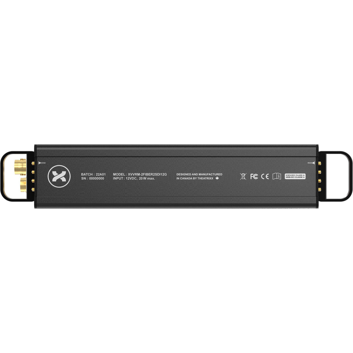 Theatrixx Technologies Dual Fiber to Dual 12G-SDI Reversible Module