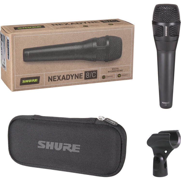 Shure (NXN8/C) Nexadyne 8/C Cardioid Revonic Handheld Vocal Microphone (Black)