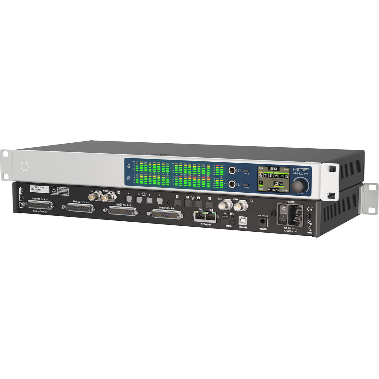 RME M1620 Pro 16x20 AD/DA Converter with AVB/Milan, ADAT, and MADI