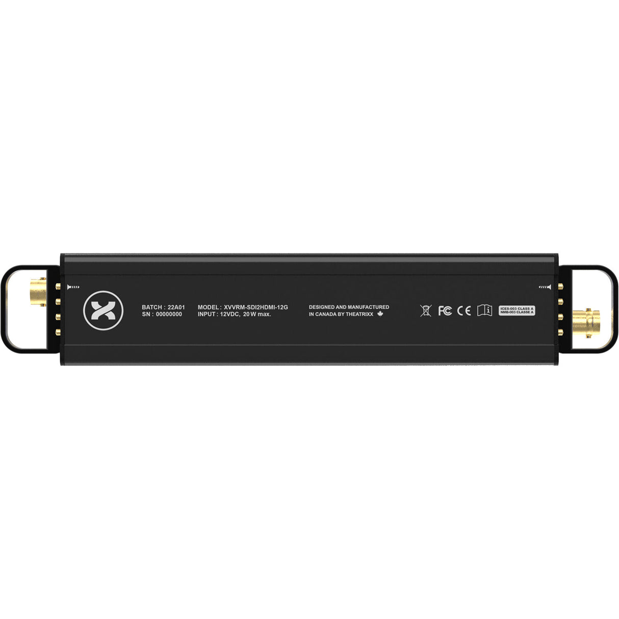 Theatrixx XVVRM-SDI2HDMI-12G Reversible Rack Module - 12G-SDI to HDMI for XVVRF8 Frame